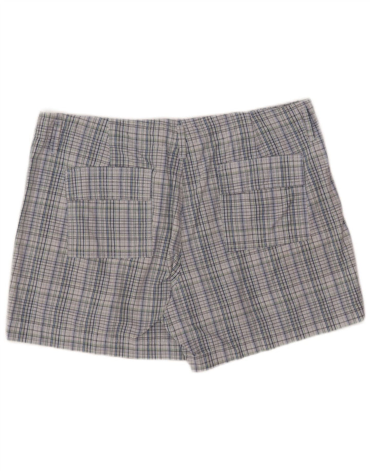 Pantaloni scurti chino pentru femei Lee US 16 2XL W36 Blue Check Bumbac