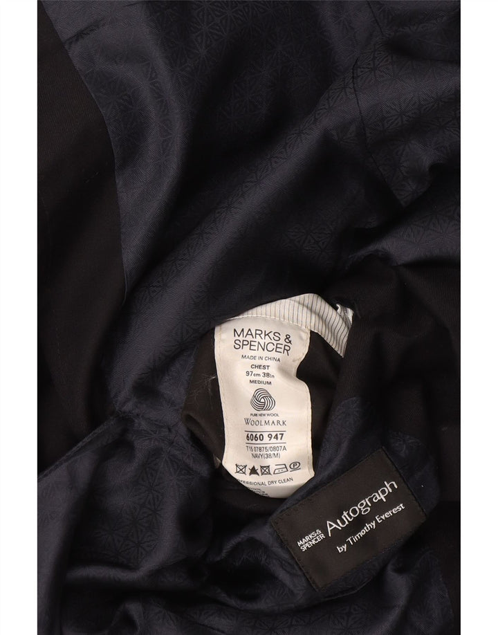 Jachetă pentru bărbați Marks & Spencer Autograph Blazer UK 38 Medium Bleumarin