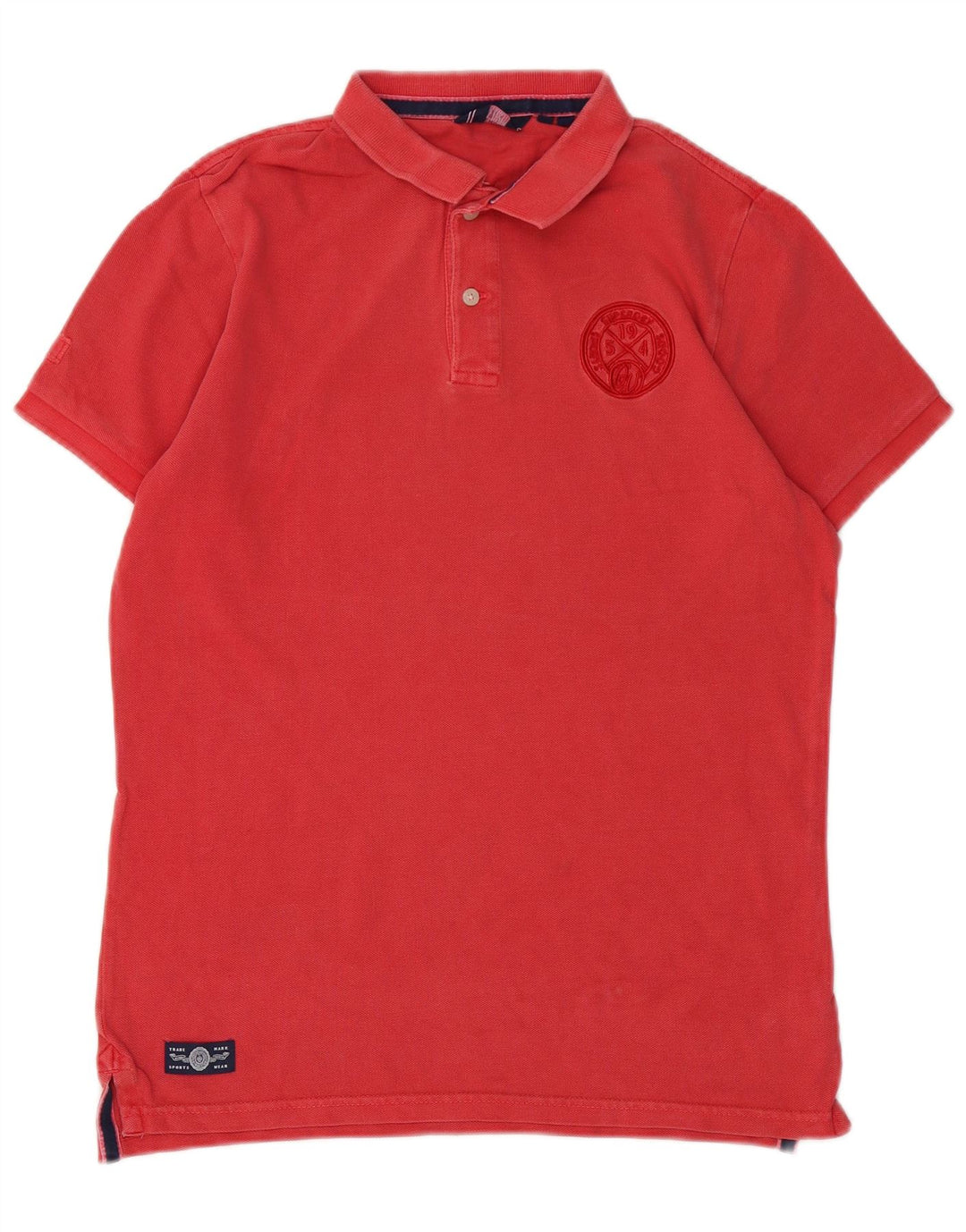 Tricou polo pentru bărbați Superdry, bumbac roșu mediu