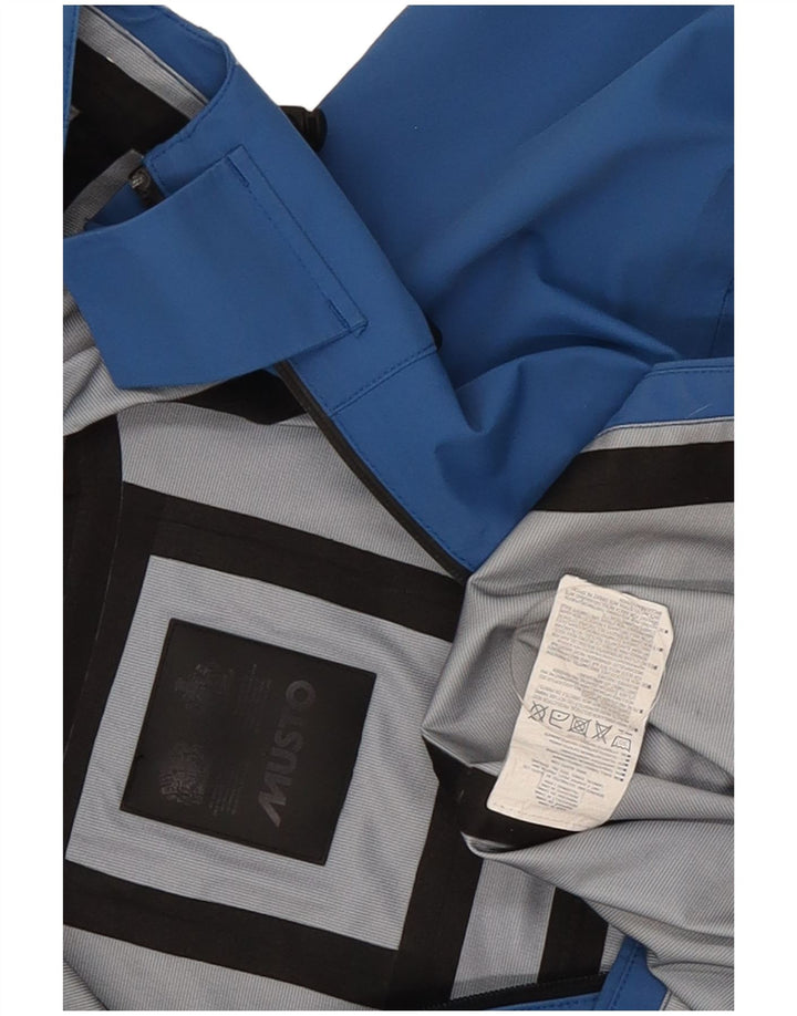 Musto Jachetă de ploaie cu glugă pentru bărbați UK 38 Medium Blue Poliamidă