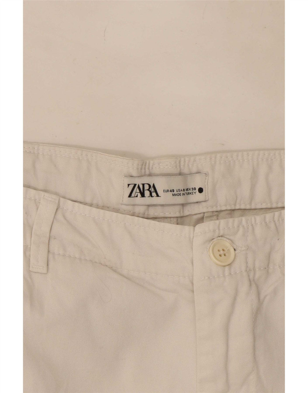 Pantaloni Capri dama Zara EU 40 Medium W30 L21 Bej