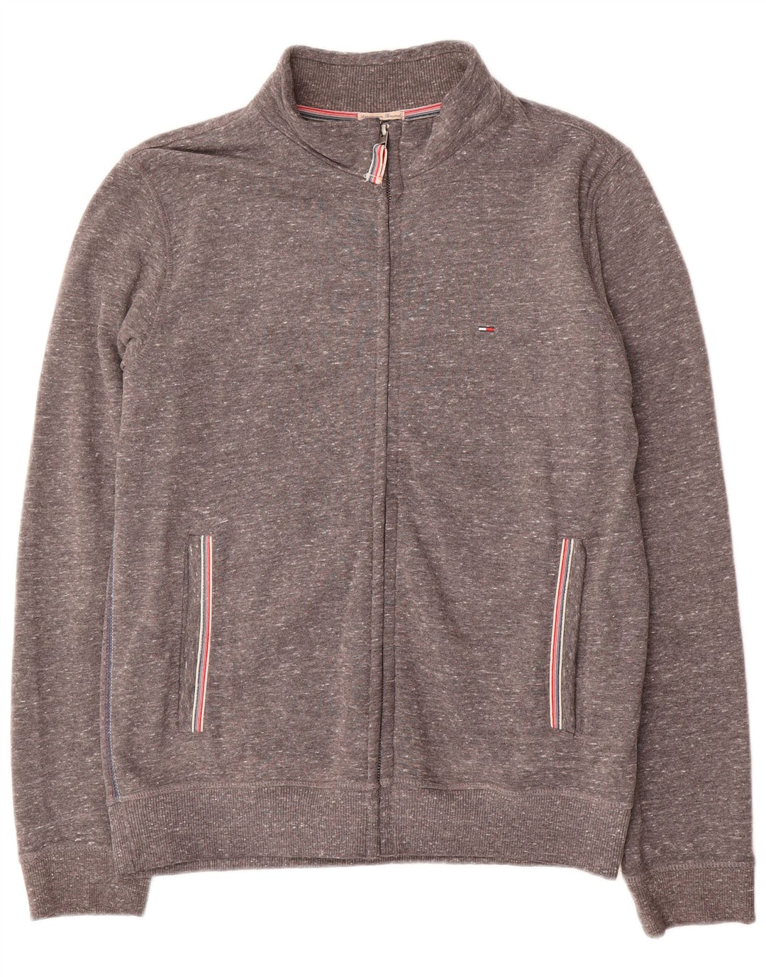 Jachetă de top pentru trening Tommy Hilfiger pentru femei UK 16, mare, gri pete