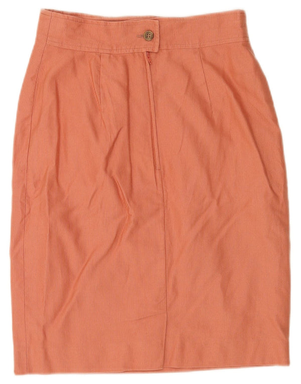 Fusta creion cu talie înaltă pentru femei Marella UK 12 Medium W24 Bumbac portocaliu