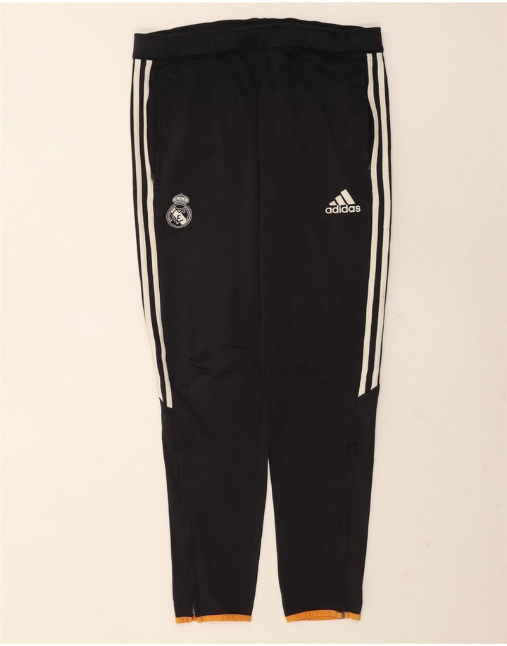 Pantaloni de trening Adidas pentru bărbați Real Madrid, poliester mediu albastru bleumarin