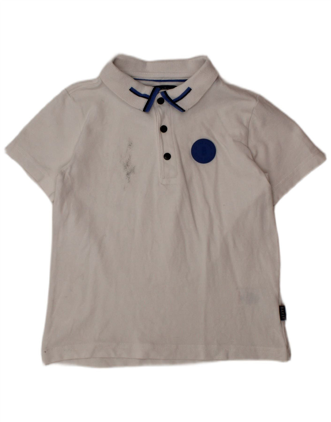 TED BAKER Tricou Polo Băieți 4-5 Ani Bumbac Alb