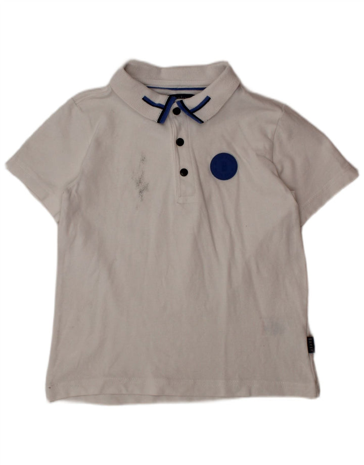 TED BAKER Tricou Polo Băieți 4-5 Ani Bumbac Alb