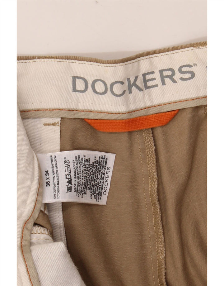 Pantaloni chino drepți pentru bărbați DOCKERS L38 L34 bumbac bej