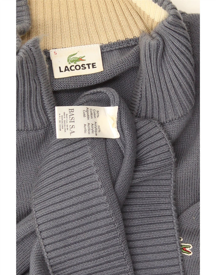 Pulover cardigan pentru bărbați Lacoste Mărimea 5 mare bumbac gri