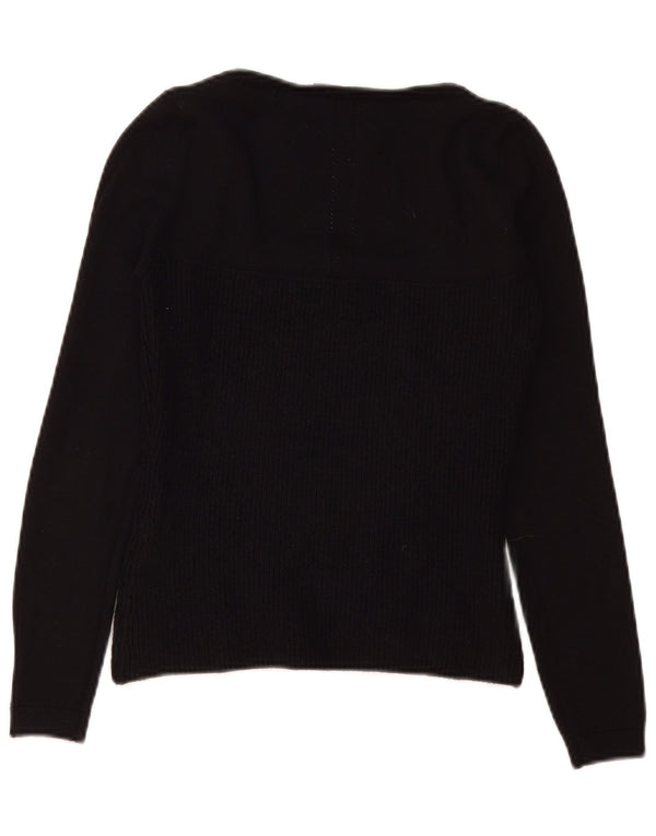 Pulover Trussardi Jeans pentru damă, cu gât de barcă, pulover UK 12 Medium Negru