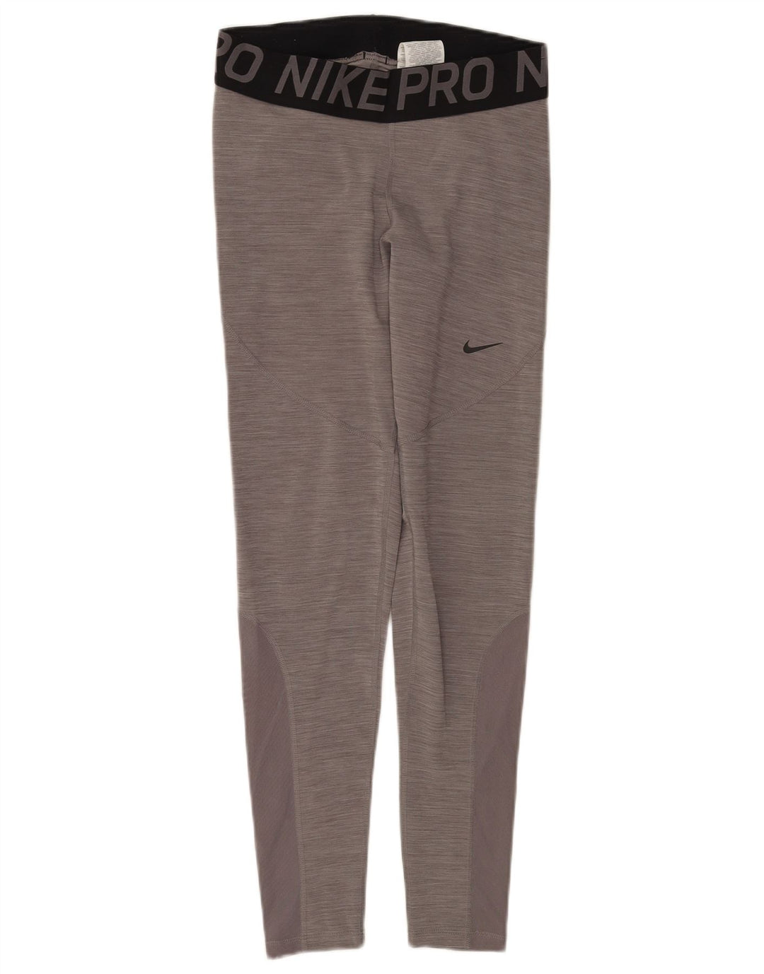Leggings cu grafică Nike Dri Fit pentru femei UK 12 Gri mediu Colorblock