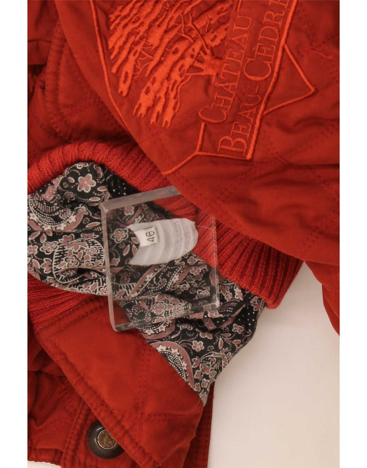 Jachetă bomber grafică pentru bărbați Chateu Beau Cedre IT 46 Small Red Colorblock