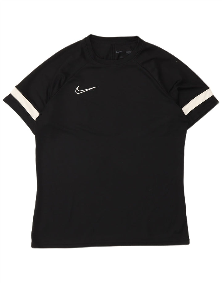 Tricou pentru bărbați Nike Dri Fit Top mare, negru, poliester color bloc