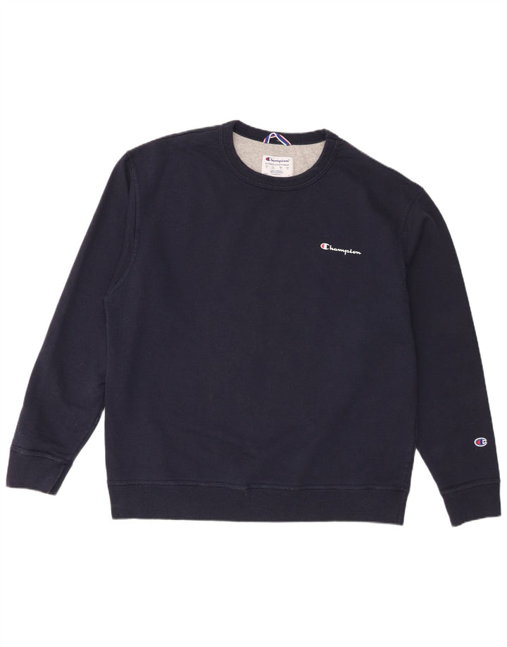 Pulover pentru bărbați Champion Pulover XL Bumbac bleumarin