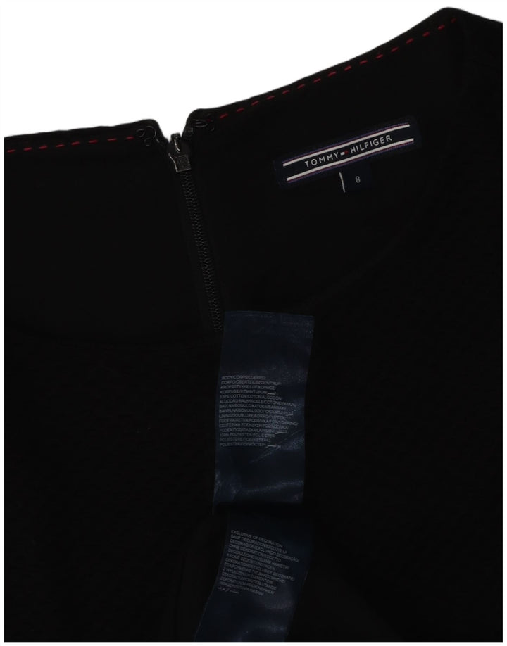 Rochie A-Line fără mâneci Tommy Hilfiger pentru femei US 8 Medium Black Poliester