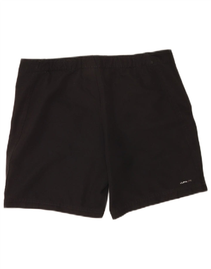 Pantaloni scurți sport Climalite Adidas pentru femei UK 12 Poliester mediu negru