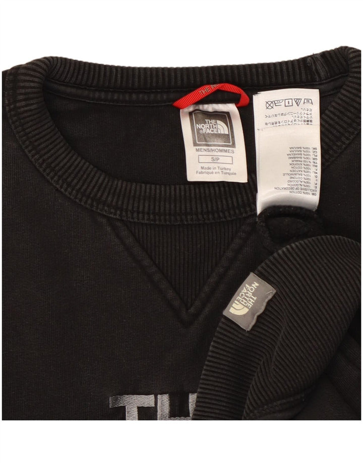 Hanorac grafic pentru bărbați THE NORTH FACE Pulover mic, negru, bumbac