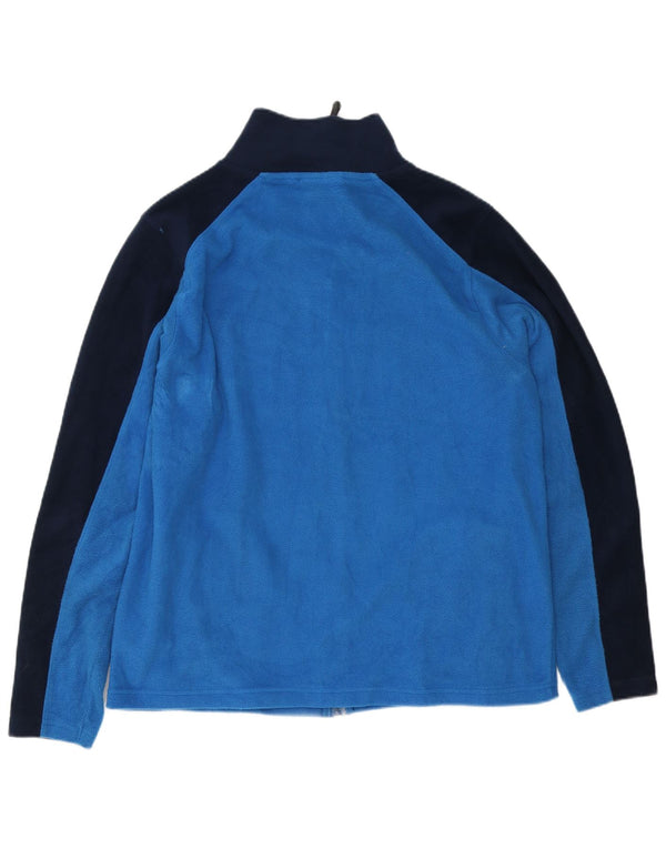 Jachetă fleece pentru bărbați Pierre Cardin UK 40, mare, albastru, poliester color bloc