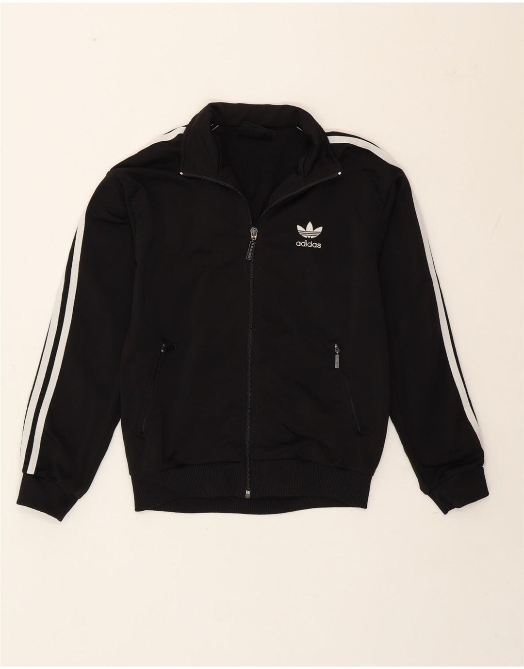 Jachetă de trening pentru băieți Adidas 11-12 ani, poliester negru