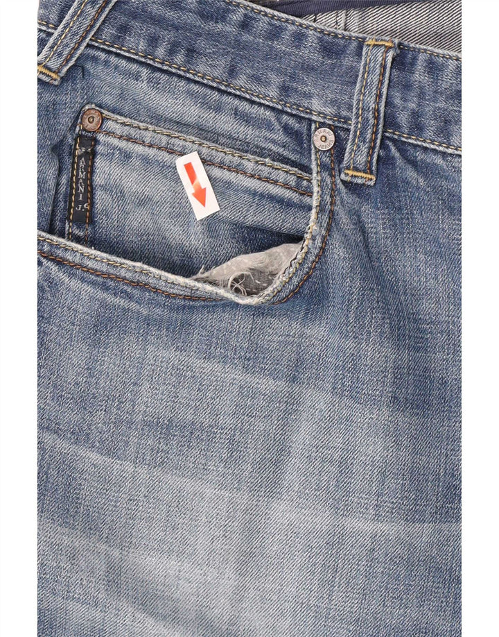 Blugi drepti pentru femei Armani W32 L30 Bumbac albastru