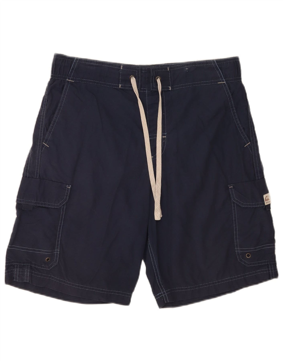 Pantaloni scurți de înot cargo Marks & Spencer pentru bărbați, bumbac mediu albastru bleumarin