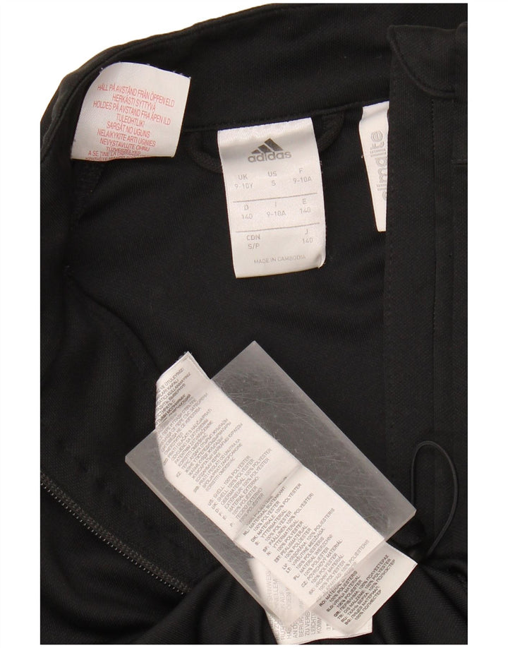 Jachetă de trening pentru fete Adidas 9-10 ani poliester negru