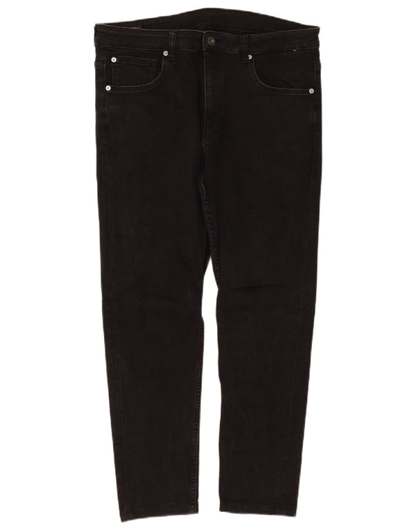Blugi slim pentru bărbați Zara EU 46 XL W36 L28 Negri