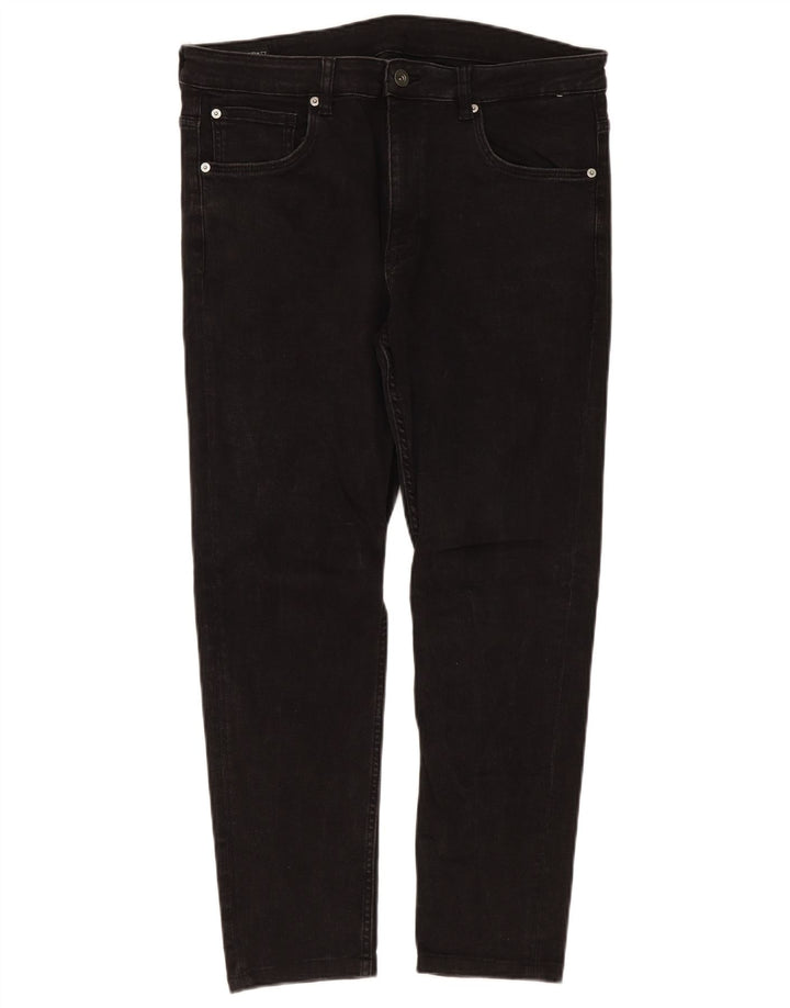 Blugi slim pentru bărbați Zara EU 46 XL W36 L28 Negri