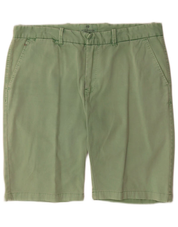 Scotch & Soda Pantaloni scurți chino pentru bărbați W34, bumbac verde mare