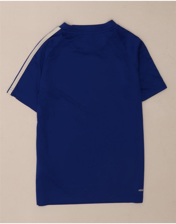 Tricou pentru fete Adidas Aeroready Top 9-10 ani poliester albastru