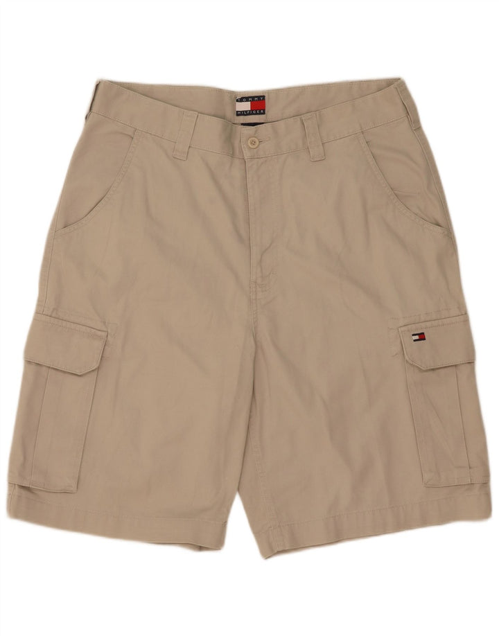 Pantaloni scurți cargo Tommy Hilfiger pentru bărbați W34, mari, bej, bumbac