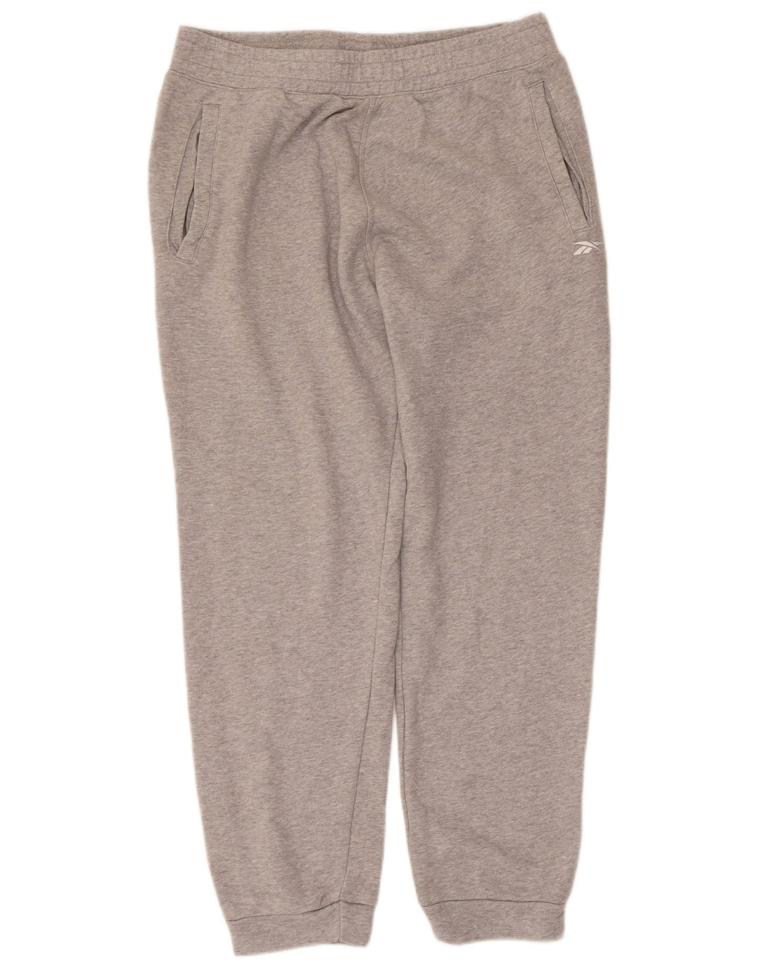 Pantaloni de trening pentru bărbați Reebok Pantaloni de jogging din bumbac cu pete gri medii
