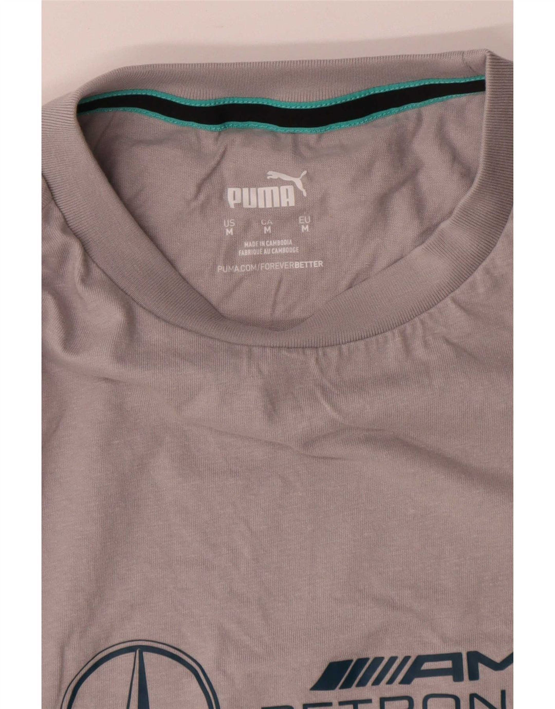 Tricou grafic pentru bărbați Puma Top, bumbac, gri mediu