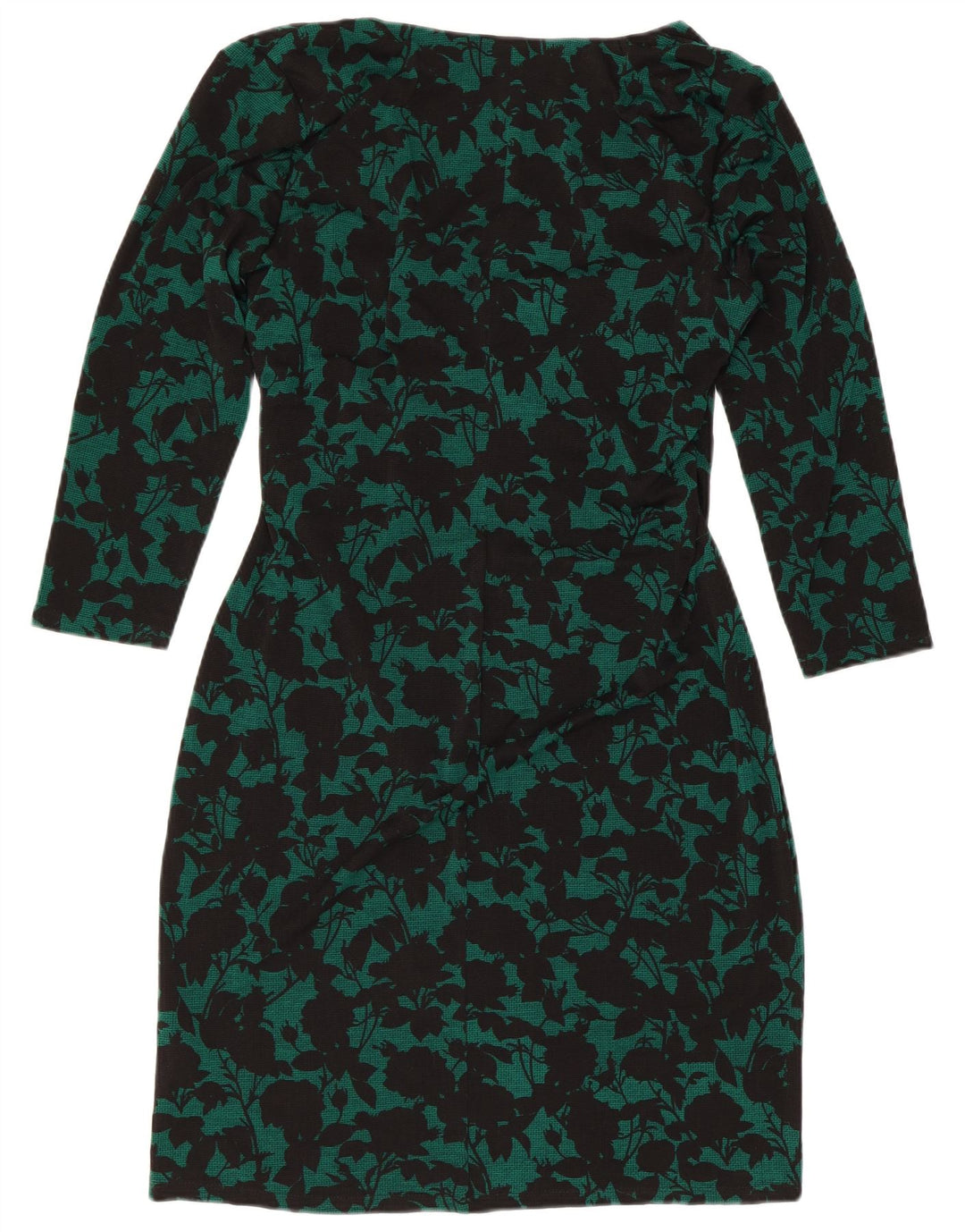 Rochie teacă pentru femei Chaps, cu mâneci 3/4, mare, verde, cu flori din poliester