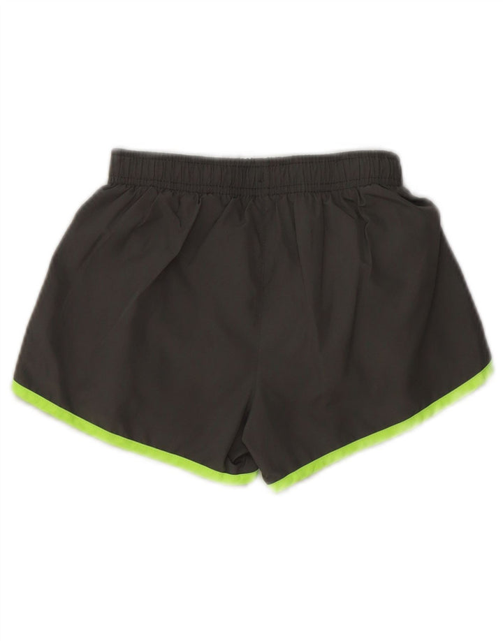 Pantaloni scurti sport Puma pentru fete 6-7 ani mici, gri, poliester color bloc