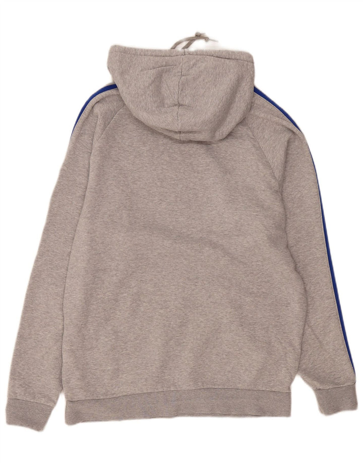 Pulover Adidas pentru bărbați, bumbac cu pete, gri mediu