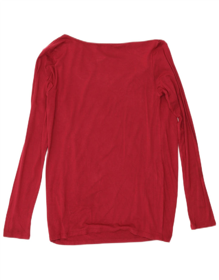 Top pentru femei Dack's cu mânecă lungă UK 10 Small Red
