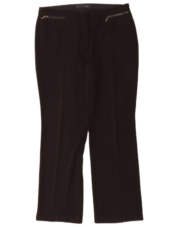 Pantaloni casual drepti pentru femei Marks & Spencer UK 12 Medium W32 L28 Negru