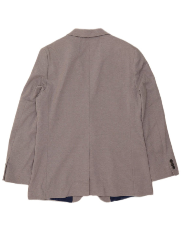 Jachetă pentru bărbați Marks & Spencer, subțire, cu 2 nasturi, UK 40, mare, gri, poliester