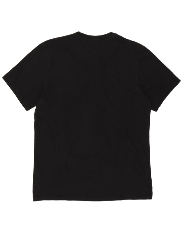 Tricou grafic Nike pentru bărbați Top mediu negru bumbac