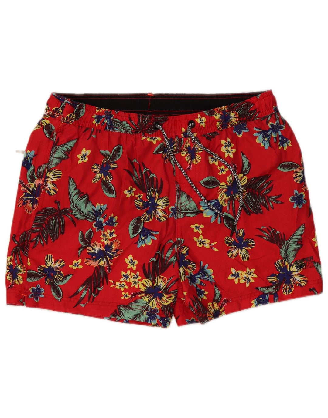 Pantaloni scurți de înot pentru bărbați SUPERDRY 2XL poliester floral roșu