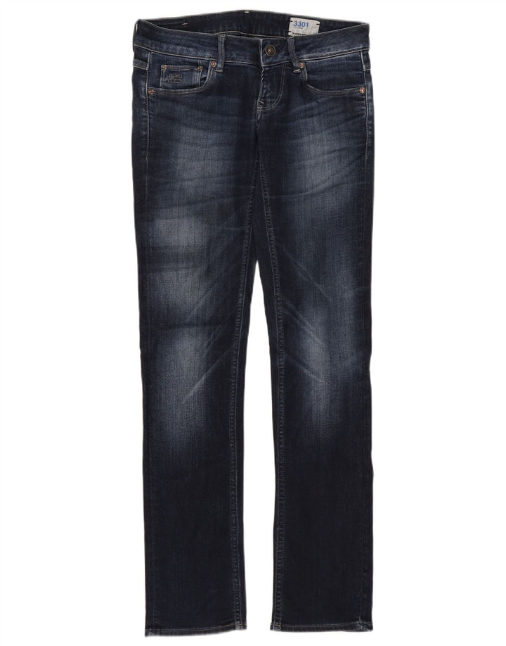 Blugi G-Star 3301 Slim pentru femei W30 L31 bleumarin