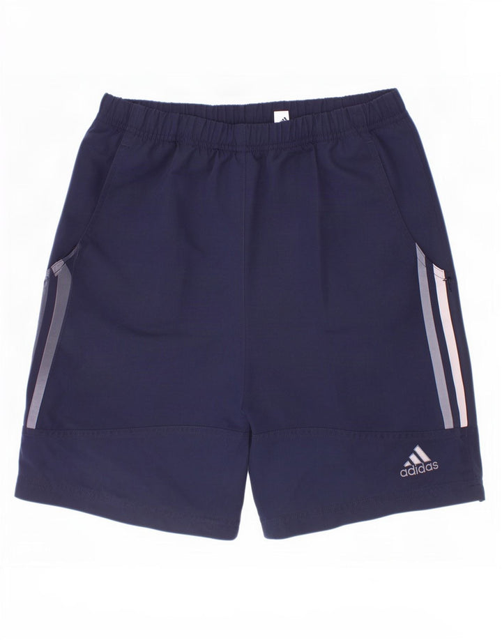 Pantaloni scurți sport pentru băieți Adidas 11-12 ani poliester bleumarin