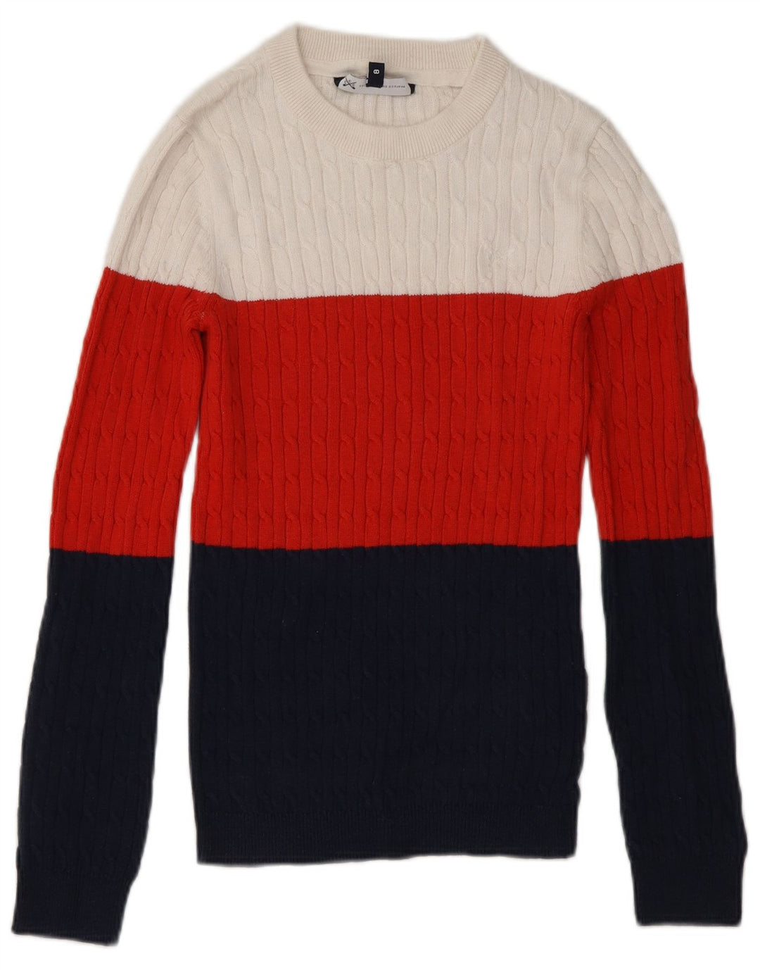 Crew Clothing Pulover pentru femei cu gât crew pulover UK 8 Mic Multicolor