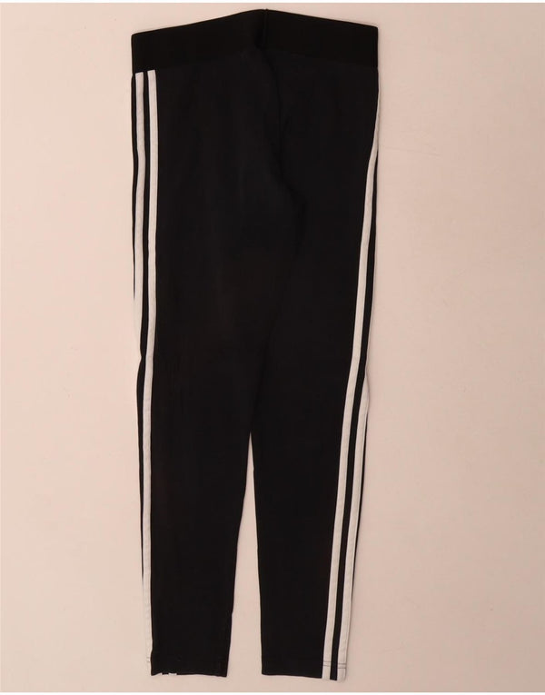 Leggings pentru femei Adidas UK 8/10, bumbac negru mic