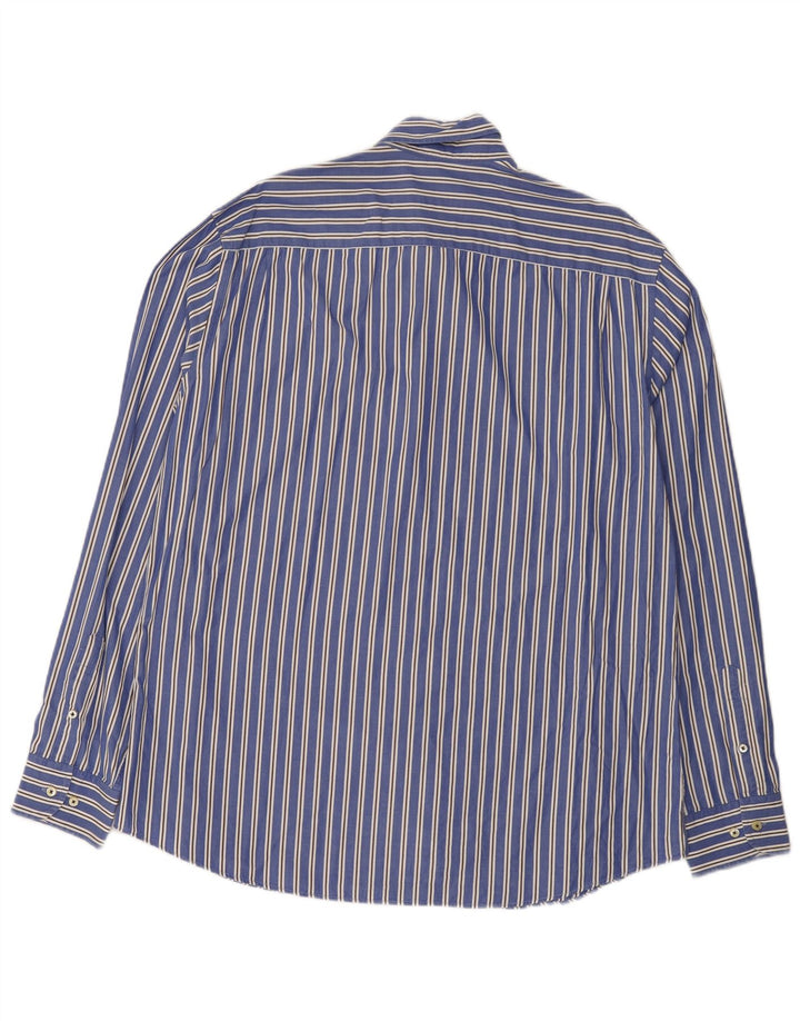 Cămașă Massimo Dutti pentru bărbați 2XL cu dungi albastre