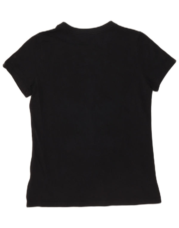 Tricou grafic Nike pentru femei Top UK 10 Small Black Bumbac