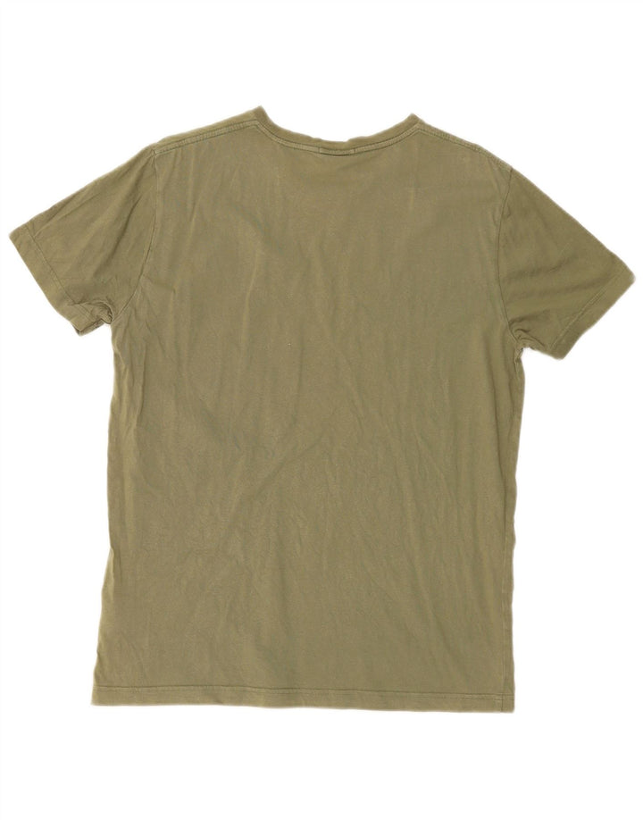 Gant Bărbați Regular Tricou Top Mediu Kaki Bumbac