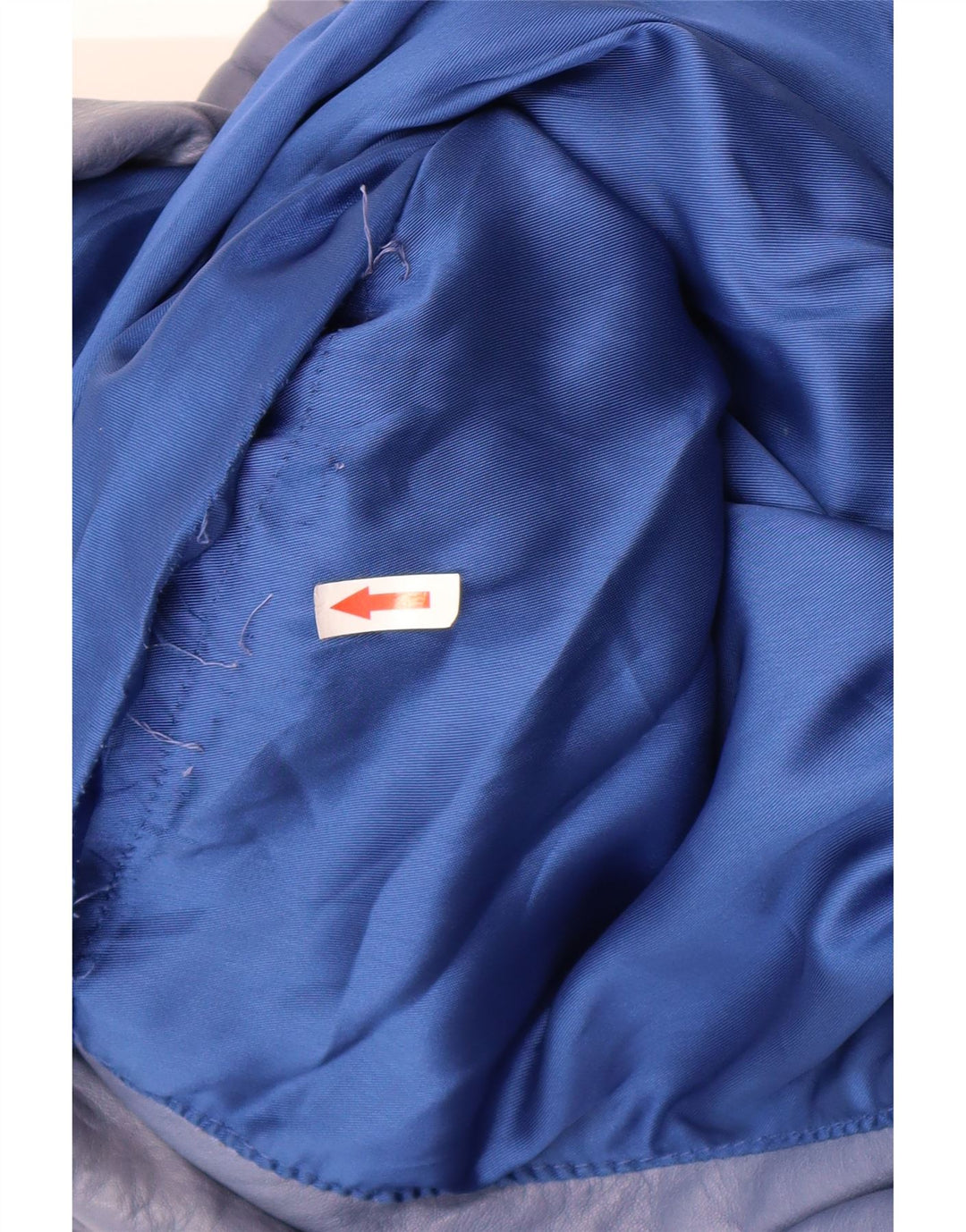 Jachetă de piele supradimensionată pentru femei Vintage EU 40 Albastru mediu