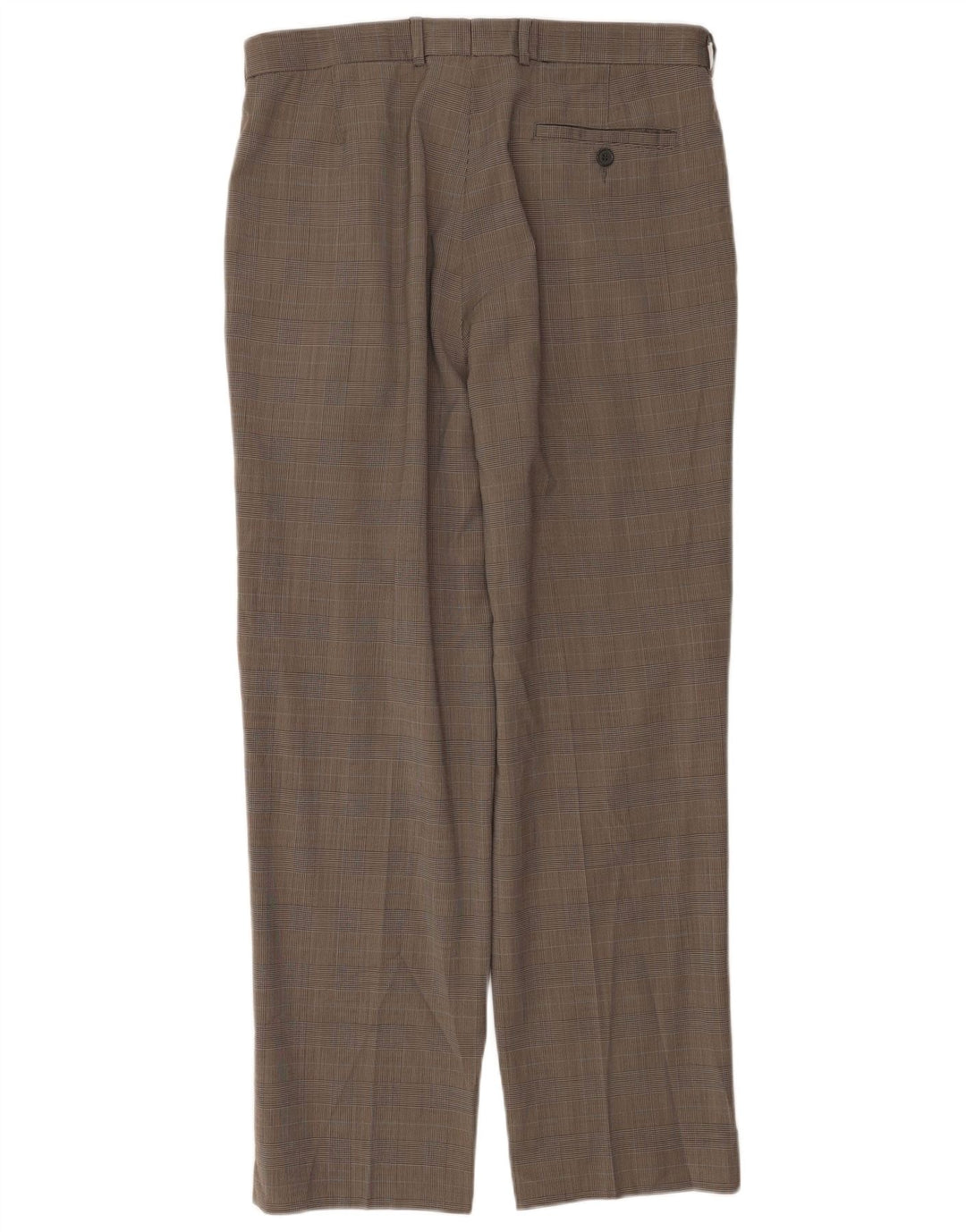 Pantaloni de costum pentru bărbați Marks & Spencer L34 L30 Bej Houndstooth