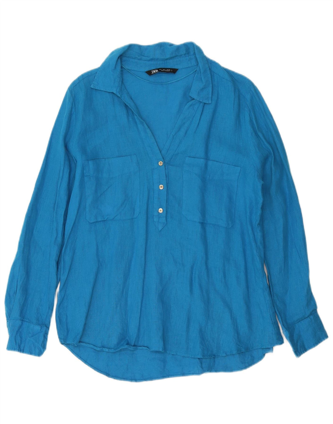 Cămașă pulover pentru femei ZARA UK 16 Large Blue